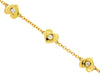 .12CT DIAMOND 14K YELLOW GOLD ROUND ETOILE MULTI HEART BY THE YARD LOVE BRACELET