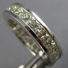 LARGE 3.84CT DIAMOND 14KT WHITE GOLD PRINCESS CHANNEL WEDDING ANNIVERSARY RING