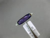 ESTATE 1.31CT DIAMOND & AAA EXTRA FACET AMETHYST 14KT WHITE GOLD SEMI BEZEL RING