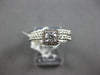 .40CT DIAMOND 14KT WHITE GOLD CLASSIC ROUND SQUARE ENGAGEMENT WEDDING RING SET