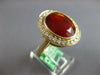 LARGE 5.36CT DIAMOND & AAA FIRE OPAL 14KT YELLOW GOLD OVAL HALO ENGAGEMENT RING