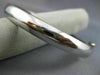 ESTATE WIDE 14KT WHITE GOLD 3D CLASSIC HANDCRAFTED 8MM BANGLE BRACELET #26198