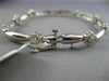 ESTATE LONG 1.40CT DIAMOND 14KT WHITE GOLD 3D FLOWER BY THE YARD TENNIS BRACELET