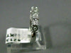 ESTATE .07CT DIAMOND 14K WHITE GOLD 3D CLASSIC 7 STONE ANNIVERSARY RING #21358