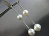 EXTRA LARGE 2.3CT DIAMOND & AAA SOUTH SEA PEARL 14KT WHITE GOLD ETOILE EARRINGS