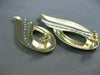 ANTIQUE EXTRA LARGE 1.03CT OLD MINE DAIMOND 14KT W&Y GOLD HANGING EARRINGS 22289