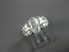 ESTATE LARGE 2.37CT DIAMOND 14KT WHITE GOLD OVAL & ROUND ENGAGEMENT RING #27137
