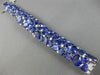 ESTATE MASSIVE 127.56CT DIAMOND & TANZANITE 18KT WHITE GOLD MULTI SHAPE BRACELET