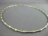 ESTATE 14KT WHITE & YELLOW GOLD CLASSIC CHOKER BEAD BY THE YARD NECKLACE #22910