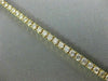 ESTATE 6.50CT ROUND CUT DIAMOND 18KT YELLOW GOLD CLASSIC TENNIS BRACELET #21747