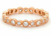 ESTATE LARGE 1.61CT DIAMOND 18KT ROSE GOLD 3D FILIGREE MULTI BAND STACKABLE RING