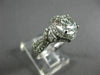ESTATE 2.93CT AAA WHITE TOPAZ 14KT WHITE GOLD 3D INFINITY LOVE ENGAGEMENT RING