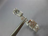 LARGE 4.48CT DIAMOND 18K WHITE GOLD MULTI SHAPE INSIDE OUT HOOP HANGING EARRINGS