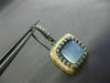 ESTATE .60CT DIAMOND & LIGHT QUARTZ 14KT BLACK & YELLOW GOLD FILIGREE EARRINGS