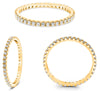 .33CT DIAMOND 14KT YELLOW GOLD ROUND SHARED PRONG CLASSIC ETERNITY WEDDING RING