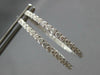 LARGE 1.76CT DIAMOND 18KT WHITE GOLD 3D ROUND INSIDE OUT HOOP HANGING EARRINGS