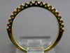 ESTATE .33CT DIAMOND 18KT YELLOW GOLD 2MM SEMI ETERNITY WEDDING ANNIVERSARY RING