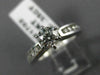 ESTATE WIDE .91CT ROUND DIAMOND 14KT WHITE GOLD SOLITAIRE ENGAGEMENT RING #21702