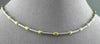 ESTATE 14KT WHITE & YELLOW GOLD CLASSIC CHOKER BEAD BY THE YARD NECKLACE #22910