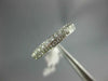 ESTATE .35CT DIAMOND 14K WHITE GOLD 2 ROW FILIGREE WEDDING ANNIVERSARY RING 1209