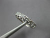 ANTIQUE .42CT DIAMOND 14KT WHITE GOLD 7 STONE FILIGREE WEDDING ANNIVERSARY RING