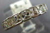 ESTATE 1.42CT DIAMOND 14KT WHITE GOLD 3D PRINCESS BEZEL 7 STONE ANNIVERSARY RING