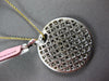 3.57CT DIAMOND & AAA YELLOW SAPPHIRE 18KT WHITE GOLD CIRCULAR PIZZA PIE PENDANT