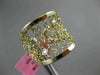 ESTATE WIDE .16CT DIAMOND 14K YELLOW GOLD DIAMOND BY THE YARD FLEXIBLE LOVE RING