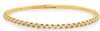 ESTATE 1.17CT DIAMOND 14K YELLOW GOLD CLASSIC ROUND 4 PRONG CUFF TENNIS BRACELET
