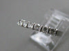 ESTATE ROUND DIAMOND ANNIVERSARY RING CHANNEL 14K WHITE GOLD WEDDING BAND #11387