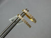 ESTATE .53CT DIAMOND 18KT YELLOW GOLD 3D CLASSIC OVAL HUGGIE HANGING EARRINGS