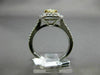 LARGE 2.10CT WHITE & FANCY YELLOW CANARY DIAMOND 14K 2 TONE GOLD ENGAGEMENT RING