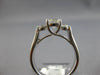 ESTATE 1.2CT DIAMOND 14K WHITE GOLD CLASSIC ROUND 3 STONE LUCIDA ENGAGEMENT RING