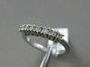 ESTATE .35CT ROUND DIAMOND 14KT WHITE GOLD 3D CLASSIC 7 STONE ANNIVERSARY RING
