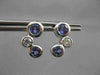 ESTATE 1.03CTW DIAMOND & AAA TANZANITE 14KT WHITE GOLD FLOATING JOURNEY EARRINGS