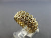 ESTATE LARGE .82CT DIAMOND 14K YELLOW GOLD MULTI INFINITY 3 ROW ANNIVERSARY RING