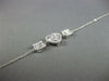 .43CT DIAMOND 18KT WHITE GOLD ROUND & BAGUETTE HEART SHAPE BY THE YARD BRACELET
