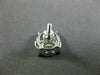 LARGE 1.54CT DIAMOND 14K WHITE GOLD 3D CLUSTER FILIGREE SCREW BACK STUD EARRINGS