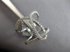 ESTATE LARGE .49CT DIAMOND 18KT WHITE GOLD 3D LOVE KNOT INFINITY FUN RING