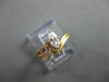 ANTIQUE .46CT DIAMOND 14KT W&Y GOLD MARQUISE & ROUND ENGAGEMENT RING #20196