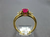 1.06CT DIAMOND & AAA RUBY 14KT YELLOW GOLD OVAL & ROUND FRIENDSHIP PROMISE RING