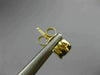 ESTATE .74CT DIAMOND & AAA SAPPHIRE 14K YELLOW GOLD SQUARE STUD EARRINGS #22824