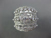 LARGE 1.35CT DIAMOND 18KT WHITE GOLD 3D MULTI ROW OPEN FILIGREE ANNIVERSARY RING