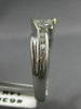 ESTATE .65CT MARQUISE & ROUND DIAMOND 14KT WHITE GOLD 3D ENGAGEMENT RING #6388