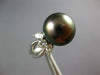 LARGE .75CT DIAMOND & AAA TAHITIAN PEARL PLATINUM ROUND & PEAR SHAPE LOVE RING