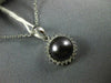 ESTATE .11CT DIAMOND & AAA TAHITIAN PEARL 14KT WHITE GOLD 3D ROUND HALO PENDANT