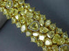 LARGE 52.92CT WHITE & FANCY YELLOW DIAMOND 18KT TWO TONE GOLD 3D TENNIS BRACELET