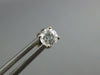ESTATE .60CT DIAMOND 14KT WHITE GOLD 3D ROUND CLASSIC STUD EARRINGS #587