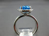 3.58CT DIAMOND & AAA BLUE TOPAZ 14KT WHITE GOLD 3D OVAL & ROUND ENGAGEMENT RING