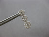 1.0CT DIAMOND 14KT WHITE GOLD 3D MULTI FLOWER JOURNEY SCREWBACK HANGING EARRINGS
